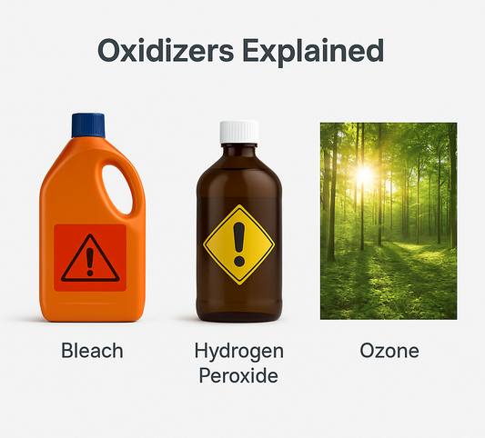 Oxidizers Explained: Bleach vs. Peroxide vs. Ozone
